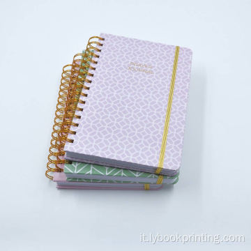 Spiral Kraft Paper Notebook Agenda Planner Uso della scuola